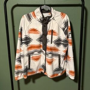 Aztec Pattern Fleece Jacket
